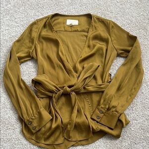 Anthropologie Wrap Blouse